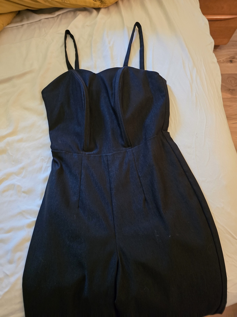 Black Spaghetti-Strap Jumpsuit